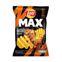 Lays Chips (Thailand) - MAX BBQ Prik Pon Fai - Display of 24 (MSRP $7.00ea)