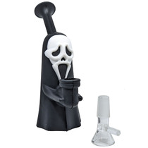 6.5" Silicone Ghost Water Pipe - with 14M Bowl (MSRP $25.00)