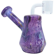 5" Assorted Stone Color Bubbler Water Pipe - with 14M Banger (MSRP $40.00)
