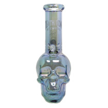 Death Row Records - 8" Assorted Metallic Skull Water Pipe - with 14M Bowl (MSRP $40.00)