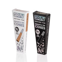 GRAV® - Short Kings Quartz Tip Pre-Rolled Cones (6ct) - Display of 16 (MSRP $5.00ea)