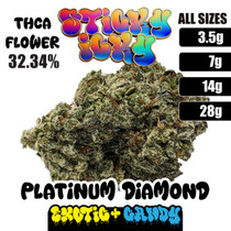 Sticky Icky - THCA Exotic Plus Candy Flower - Platinum Diamond (Indica)