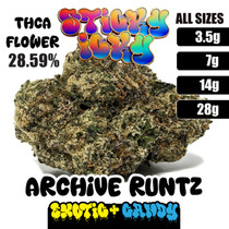 Sticky Icky - THCA Exotic Plus Candy Flower - Archive Runtz (Hybrid)