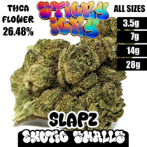 Sticky Icky - THCA Exotic Smalls Flower - Slapz (Indica)