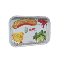 RAW® X Lyrical Lemonade - Metal Rolling Tray Logo Collage (MSRP $9.99 - $14.99)