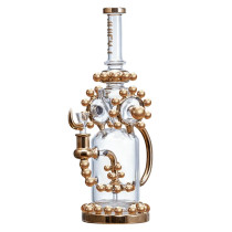 Juicy J Glass - 14" Golden Trip Water Pipe - with 14M Bowl (MSRP $)