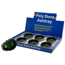 Resin Ash Tray Flower Skull - Display of 6 (MSRP $6.00ea)