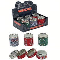 2" 4 Part Pop Top Can Grinder - Display of 6 (MSRP $7.00ea)