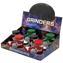 5" 4 Part Shoe Plastic Grinder with Zinc Teeth - Display of 6 (MSRP $15.00ea)
