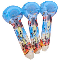 4" Alien Decal Spoon Hand Pipe (MSRP $15.00)