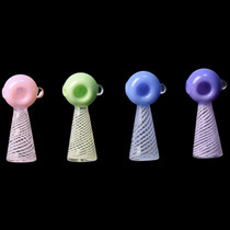 4" Silk Color Wide Handle Spoon Hand Pipe - Assorted (MSRP $15.00)