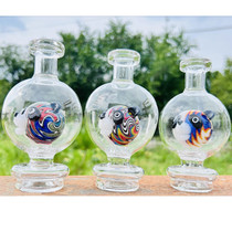 5.3" Puffco Peak & Peak Pro Compatible Replacement Glass - Assorted Panda Perc (MSRP $50.00)