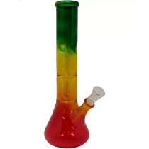 12'' Double Dome Perc Assorted Color Water Pipe (MSRP $30.00)