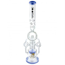 Lookah - 21" Assorted Donut Chamber Multi Perc Water Pipe - with 14M Bowl (MSRP $180.00)