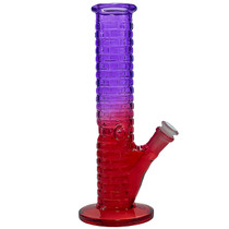 10" Assorted Bicolor Straight Water Pipe - with 14M Bowl (MSRP $30.00)