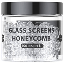 Glass Screens - 0.3" Honeycomb - 100pc Jar (MSRP $45.00)
