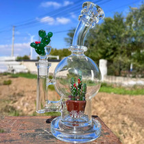 8.3" High Quality Potted Cactus Rig Water Pipe - with 14M Bowl & 4mm Banger (MSRP $120.00)