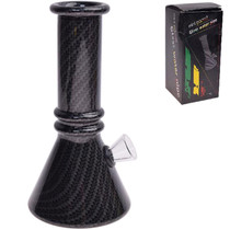 6" Soda Lime Mini Beaker GOR Water Pipe - Carbon Fiber (MSRP $15.00)