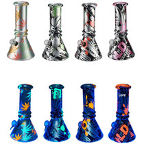 6" Soda Lime Mini Beaker GOR Water Pipe - Metallic Print (MSRP $15.00)