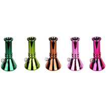 6" Soda Lime Mini Beaker GOR Water Pipe - Metallic Solid (MSRP $15.00)
