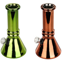 6" Soda Lime Mini Beaker GOR Water Pipe - Metallic Solid (MSRP $15.00)