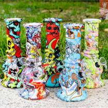 6" Soda Lime Mini Bubble GOR Water Pipe - Water Transfer Print (MSRP $15.00)