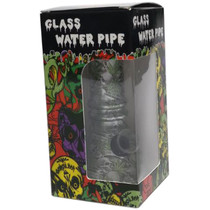 6" Soda Lime Mini Grenade GOR Water Pipe - Leaf Print (MSRP $15.00)