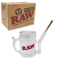 RAW® - Wake Up & Bake Up Mug (Glass Version) (MSRP $50.00)