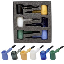 5" Smash Hits Hammer Hand Pipe - Display of 6 (MSRP $25.00ea)