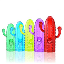 6" Cactus Shape Assorted Water Pipe - with 14M Bowl & Banger (MSRP $20.00)