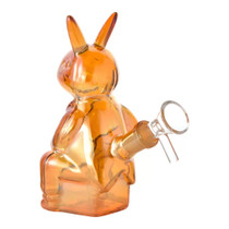 6" Hop & Puff ElectroPlated Rabbit Water Pipe - with 14M Bowl & Banger (MSRP $25.00)