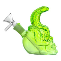 4.5" Skull Assorted Snakehead Water Pipe - with 14M Bowl & Banger (MSRP $25.00)