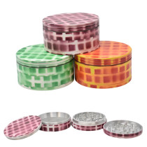 80mm Assorted Waffle Grid 4 Part Grinder (MSRP $15.00)
