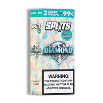 Looseleaf - Splits Tobacco Wraps (2ct) Box of 20 (Pre-Priced 0.99) - Diamond
