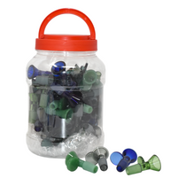 Full Color Round Handle Bowl 14M - 50ct Jar (MSRP $5.00ea)