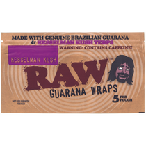 RAW® - Guarana Wraps (5pk) Kesselman Kush - Box of 25 (MSRP $2.00ea)