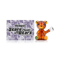 Hemper - Scare Bear Bong Water Pipe - with 14M Bowl & 4mm Banger (MSRP $60.00)