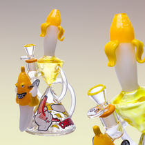 Cheech Glass - 11" Banana Squad Water Pipe - with 14M Bowl & 4mm Banger (MSRP $130.00)