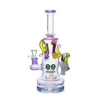 Cheech Glass - 12" Jelly Crowned Alien Water Pipe - with 14M Bowl & 4mm Banger (MSRP $140.00)