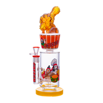 Cheech Glass - 13" Fried Chicken Water Pipe - with 14M Bowl & 4mm Banger (MSRP $120.00)