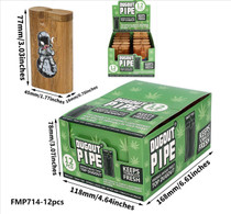 3" Wood Assorted Dugout w Ceramic Hitter - Display of 12 (MSRP $10.00ea)