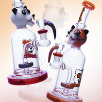 Cheech Glass - 10" Trippy Panda Time Water Pipe - with 14M Bowl (MSRP $100.00)