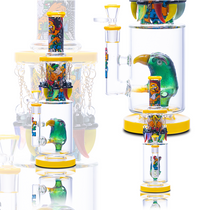 Cheech Glass - 15.5" Angry Parrot Water Pipe - with 14M Bowl & 4mm Banger (MSRP $160.00)