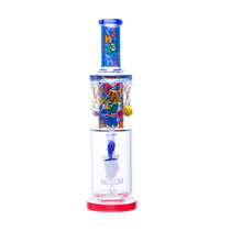 Cheech Glass - 15" Cute Dolphin Water Pipe - with 14M Bowl (MSRP $160.00)