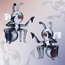 Cheech Glass - 5.7" Evil Ant Plotting Water Pipe - with 14M Bowl (MSRP $70.00)