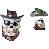 5.9" Resin Bandit Skull Ashtray (MSRP $10.00)