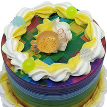 2.5" 4 Part Assorted Birthday Cake Grinder - Display of 6 (MSRP $25.00)