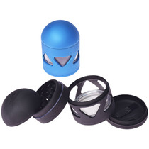 2.2" 55mm Aluminum Assorted Color Bullet Shaped 4 Part Grinder (MSRP $20.00)