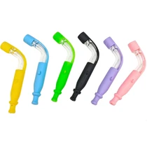 4.7" Silicone Covered Assorted Color Curved Hitter Chilllum Hand Pipe (MSRP $5.00)