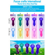 4" Assorted Temperature Sensitive Color Changing Spoon Hand Pipe (MSRP $10.00)